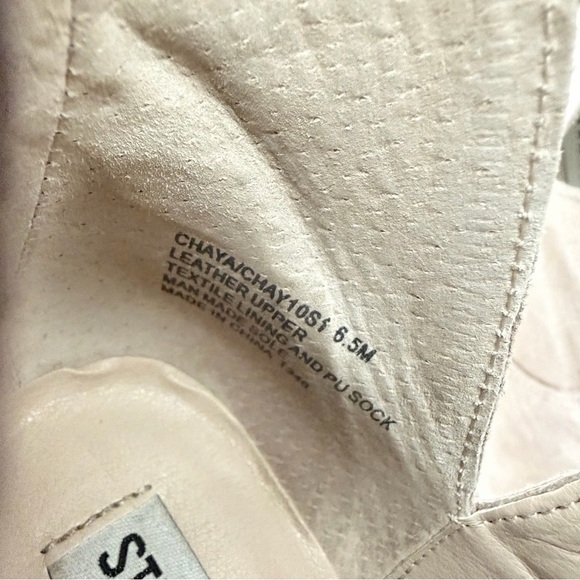 Steve Madden Beige Heeled Boots - Picture 6 of 6